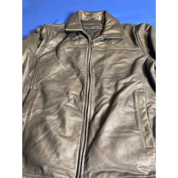 VTG Wilson Leather Mens Coat Jacket XL Thinsulate Quilted Lining Full Zip Heavy - Picture 13 of 13